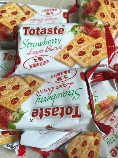 土斯(Totaste) 葡萄味夹层饼干(含葡萄果粒) 休闲零食蛋糕甜点心 实惠分享装360g 晒单图