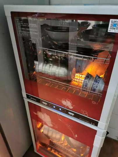 美的(Midea)消毒柜家用 碗柜 碗筷 小型 二星级 立式 80K03 晒单图