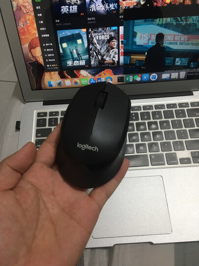 罗技(Logitech)M275(M280) 鼠标 无线鼠标 办公鼠标 右手鼠标 黑色 带无线2.4G接收器 晒单图