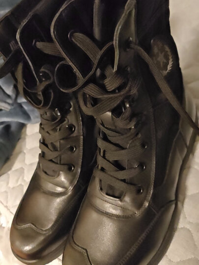 3515强人男靴皮靴男阅兵靴徒步方队训练靴户外工装靴  黑色单靴 44 晒单图