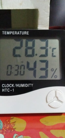 paulone 电子温湿度计 大屏幕办公家用室内外 测温计湿度计 WSD01黑白 晒单图