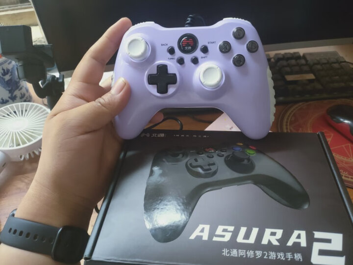 北通阿修罗2有线游戏手柄xbox360精英PC电脑电视Steam猛兽派对双人成行永劫无间地平线原神篮球NBA 白 晒单图