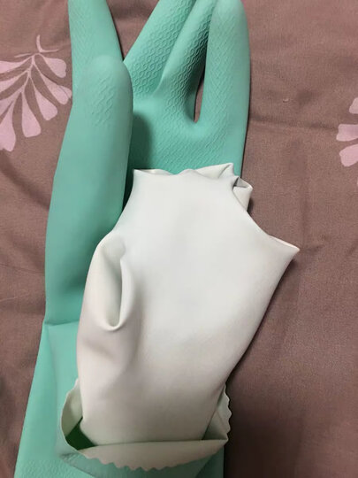 妙洁清洁家务橡胶手套 防水防滑皮厨房洗碗 小号(灵巧型) 晒单图