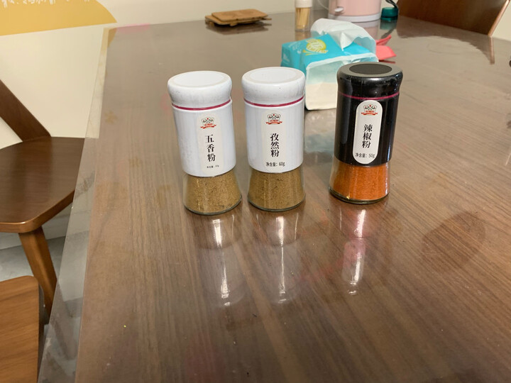 吉得利 白胡椒粉 60g 玻璃瓶装 胡辣汤熬汤调味品 烧烤调味料研磨香料 晒单图
