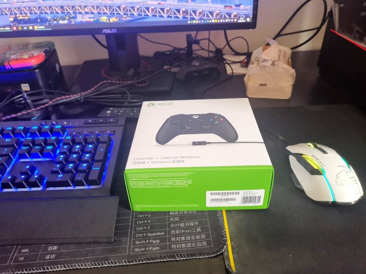 微软 Xbox无线控制器/手柄 黑色+Windows连接线 | PC游戏手柄 Win10蓝牙连接 Xbox主机无线连接 PC有线连接 晒单图