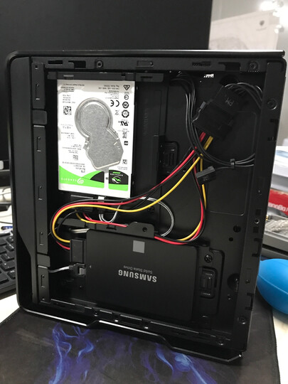 迎广(IN WIN)肖邦 黑色 迷你机箱(支持MINI ITX主板/铝合金外框/自带150W足瓦静音电源/USB3.0 x2) 晒单图