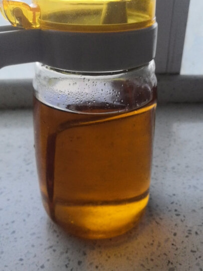 紫丁香 玻璃防漏油壶 控油调料瓶食品级酱油醋瓶650ML（颜色随机） 晒单图