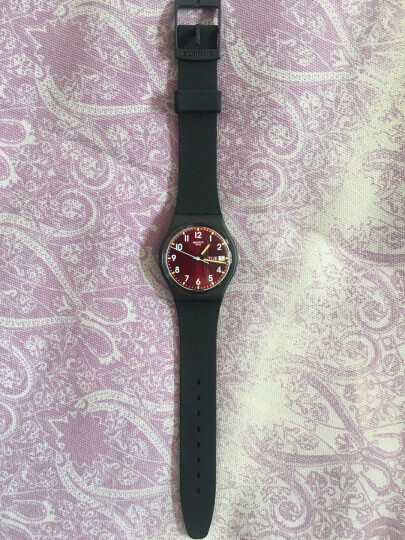 斯沃琪（Swatch）瑞士手表 原创系列绅士红 运动 学生情侣 石英男女士表GB753 晒单图