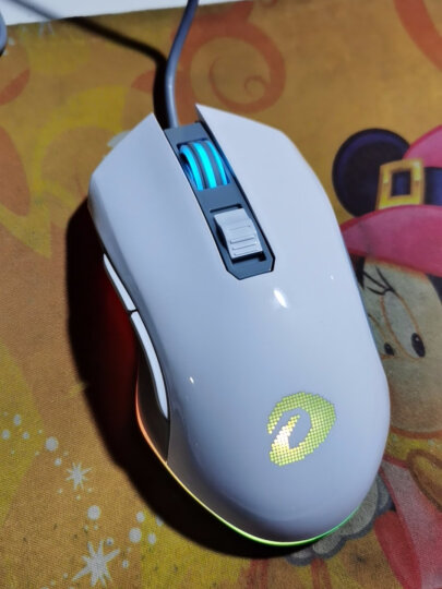 达尔优(dareu) 牧马人潮流版 EM905幻彩版 鼠标 游戏鼠标 鼠标有线 电竞鼠标 笔记本鼠标 RGB鼠标 白色 晒单图