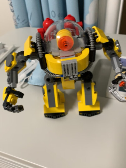 乐高LEGO三合一创意3in1系列恐龙汽车动物房屋三种拼法拼装积木玩具 31124 超级机器人 晒单图