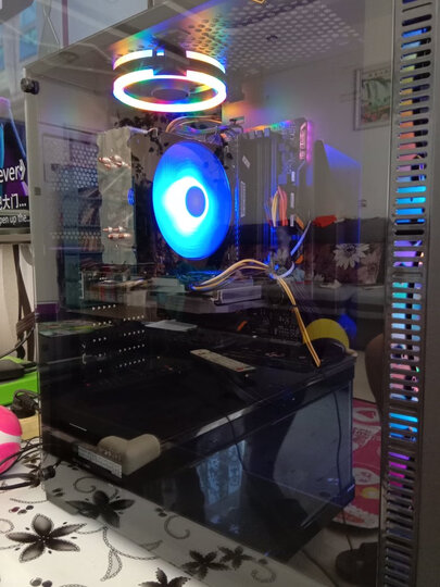 九州风神(DEEPCOOL) 玄冰400 CPU散热器(多平台/支持AM4/4热管/智能温控/发蓝光/12CM风扇/附带硅脂) 晒单图