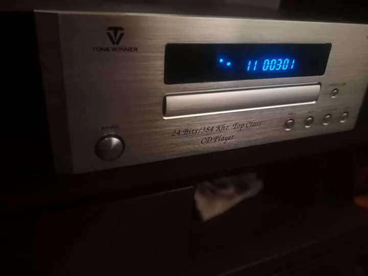 天逸(Winner)TY-50 CD机HiFi音乐CD机家用音响转盘机USB音乐播放器蓝牙高保真发烧 银黑色 晒单图