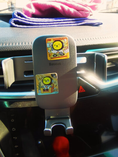 倍思（Baseus）车载手机支架磁吸式 中控仪表台汽车手机支架  苹果小米华为三星手机平板导航抖音通用 气质银 晒单图