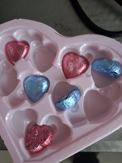德芙（Dove）心语夹心巧克力礼盒98g（两种口味混装）情人节礼物送女友喜糖（新旧包装随机发货） 晒单图