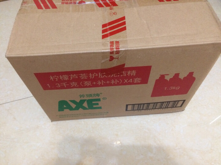 斧头/AXE 柠檬芦荟护肤洗洁精 1.3kg*3 晒单图