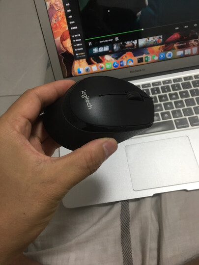 罗技(Logitech)M275(M280) 鼠标 无线鼠标 办公鼠标 右手鼠标 黑色 带无线2.4G接收器 晒单图
