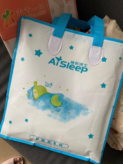 睡眠博士（AiSleep）枕芯 双层调节高度梦精灵儿童枕 健康成长宝宝安睡枕头 2-8岁宝宝 晒单图
