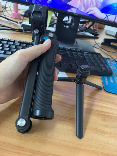 GoPro配件 3-Way 三向摄像机手柄旋转臂/三脚架自拍杆 适用GoPro相机 运动相机配件 晒单图