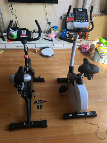 Reebok锐步健身车家用磁控车健身自行车室内健身器材健康训练脚踏车 JET100B珍珠白-商家配送 晒单图