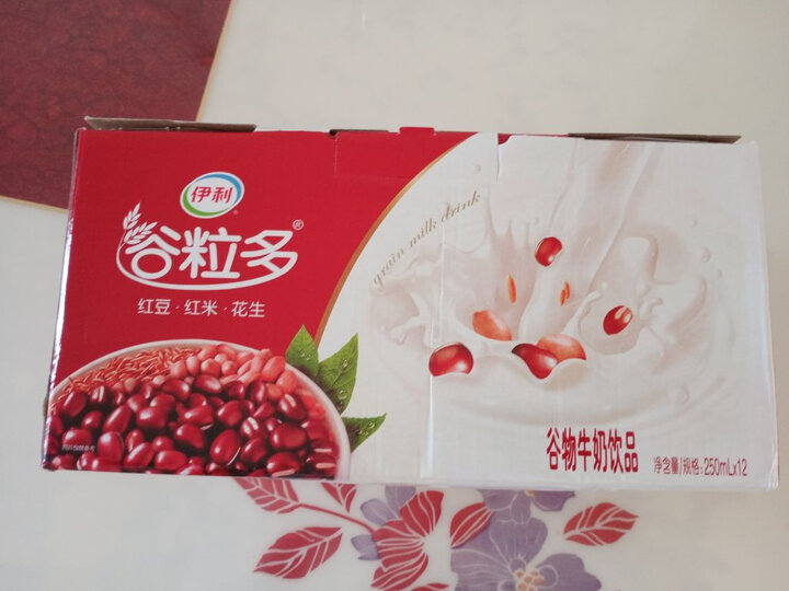 伊利 谷粒多红谷牛奶饮品250ml*12盒/箱(新旧包装随机发货) 晒单图