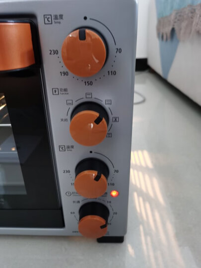 美的（Midea）多功能风炉烤箱家用32L 3D热风 搪瓷内胆 双层门保护电烤箱T3-L324D二代 晒单图