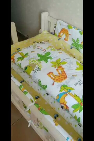 象宝宝（elepbaby）婴儿床单幼儿园新生儿宝宝床单儿童婴儿床褥子四季通用床单床褥140*90cm（太空飞船） 晒单图