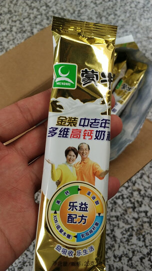 蒙牛 金装中老年多维高钙奶粉 400g 成人奶粉 晒单图