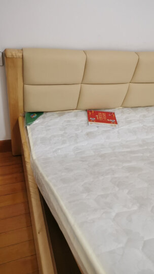 A家 床 框架实木床北欧双人床储物高箱床现代简约软包皮床Y3A0123 单床 框架床(1500mm*2000mm) 晒单图