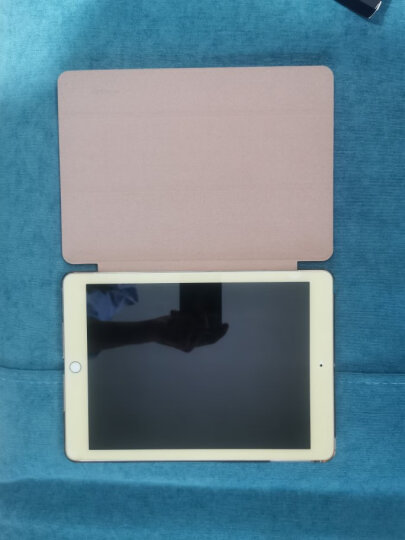 亿色(ESR)苹果iPad Air2保护套/壳 轻薄硅胶全包软边框皮套 悦色跃色系列 藏青蓝【不适用iPad Air和iPad2】 晒单图