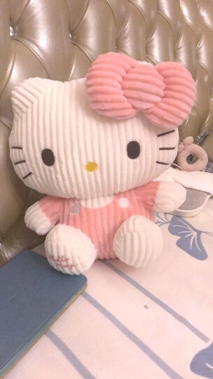 Hello Kitty凯蒂猫 毛绒玩具 水果系列KT卡通公仔玩偶 布娃娃抱枕15寸坐式KT 苹果红色 KT1340 晒单图
