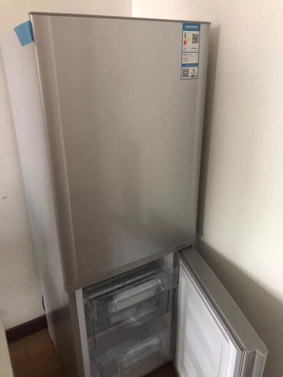 康佳(KONKA)170升 双门小型电冰箱 金属面板 静音 家用两门 寝室用电冰箱 (银色)BCD-170TA 晒单图