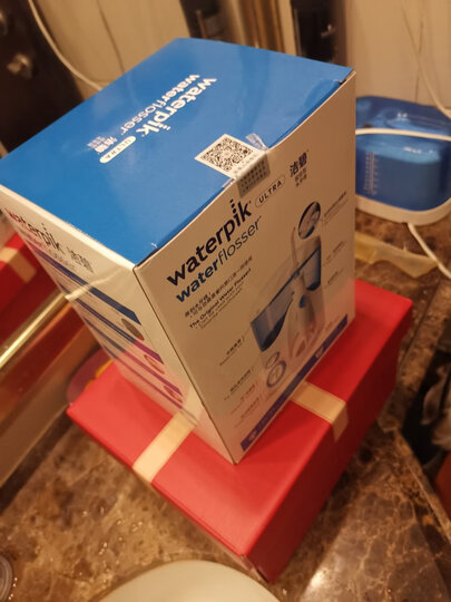 洁碧(Waterpik)冲牙器/水牙线/洗牙器/洁牙机 非电动牙刷 家用台式超效型蓝白款 WP-100EC 晒单图