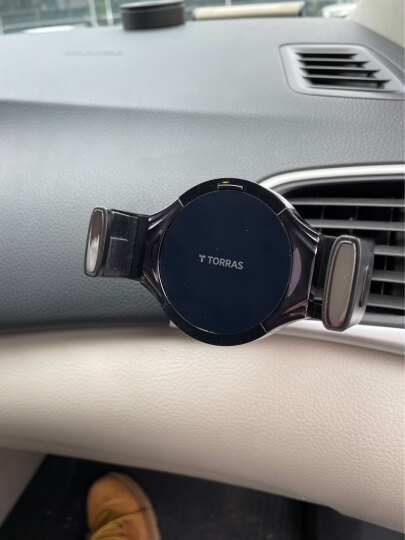 图拉斯(TORRAS)车载手机支架 汽车出风口卡扣磁吸式 适用4-8英寸手机平板导航通用汽车支架 月光银 晒单图