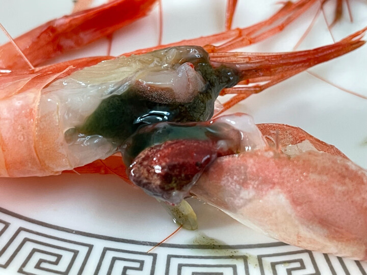 京东生鲜 北极甜虾刺身1kg/盒90-120只 (MSC认证) 日料刺身 生制带壳 即食 晒单图