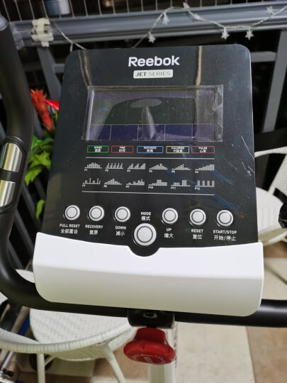 Reebok锐步健身车家用磁控车健身自行车室内健身器材健康训练脚踏车 JET100B珍珠白-闪电配送 晒单图