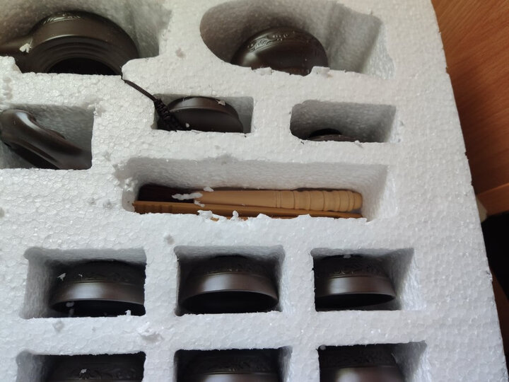 鼎器 原矿紫砂茶具套装整套家用送礼办公功夫茶杯陶瓷茶道茶壶手工紫泥 10款:17件浮雕紫砂 晒单图