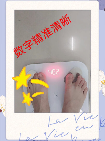 有品(PICOOC)体脂秤Mini白 电子秤体重秤 家用智能精准身体脂肪测量仪 APP蓝牙人体健康减肥称 晒单图