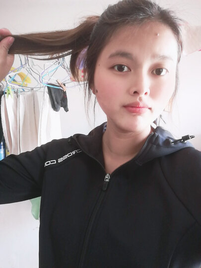 安踏女装运动套装2020春季新品季新款女士连帽开衫外套时尚休闲针织长裤两件套官方旗舰网店 基础黑-2 M(女适合165) 晒单图