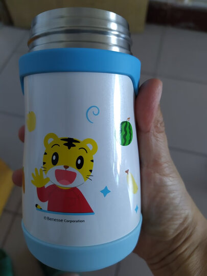 膳魔师THERMOS 儿童水杯保温杯吸管杯学饮杯便携防漏不锈钢杯 305ml BS5353L BL 晒单图