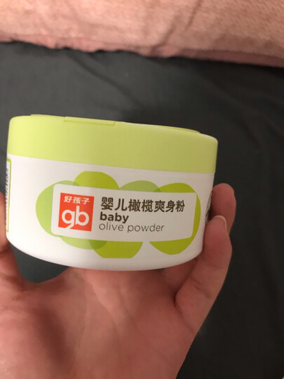 gb好孩子 婴儿爽身粉 儿童 宝宝 新生儿 玉米爽身粉 爽滑护肤 不含滑石粉(橄榄系列)140g 晒单图