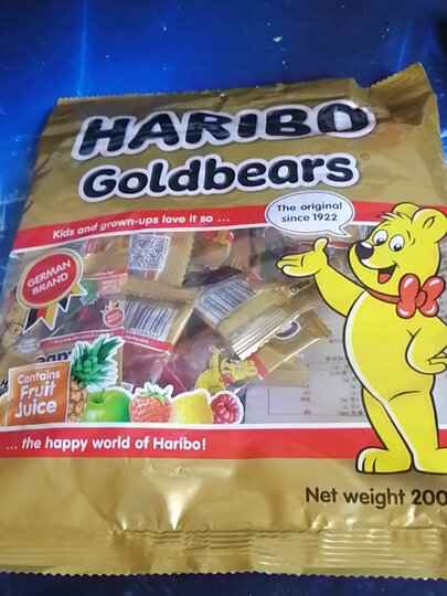 哈瑞宝（Haribo）土耳其进口橡皮糖200g 金小熊qq水果果汁软糖 多口味糖果 晒单图