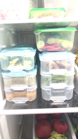 HAIXIN海兴冰箱保鲜盒塑料冷冻储物盒长方形鸡蛋水果食物收纳盒3层1盖 2组装 晒单图