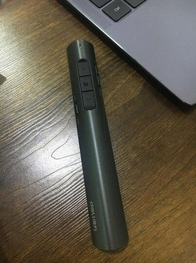 得力(deli)可充电超链切换教鞭 PPT幻灯片遥控翻页笔 电子笔演讲笔激光演示笔翻页器 无线演示器 红光 黑2801 晒单图