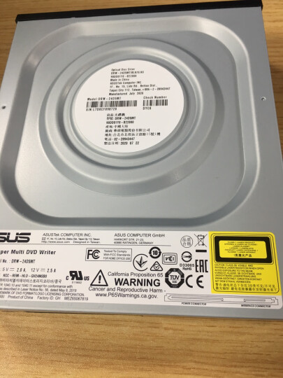华硕(ASUS) 24倍速 SATA接口 内置DVD刻录机 台式机光驱 黑色(DRW-24D5MT) 晒单图