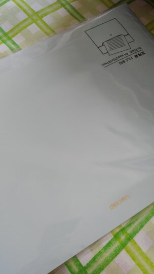得力(deli)乐素系列A4文件袋 公文包/资料袋 加厚款PP按扣文件袋 水晶蓝 晒单图