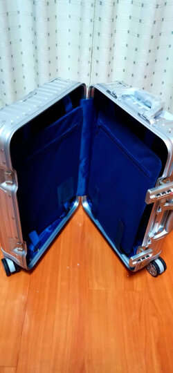 御旅全铝镁合金金属行李箱男万向轮商务拉杆箱女旅行箱硬箱登机箱硬箱空间登机箱子 红色铝镁合金 24英寸 晒单图