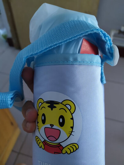 膳魔师THERMOS 儿童水杯保温杯吸管杯学饮杯便携防漏不锈钢杯 305ml BS5353L BL 晒单图