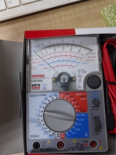 三和sanwa EM7000指针式万用表 日本三和交直流电压电流零位中心可实现数值保持 晒单图