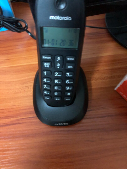 摩托罗拉(Motorola)数字无绳电话机 无线座机 子母机一拖三 办公家用 中文显示 双免提套装CL103C(黑色) 晒单图