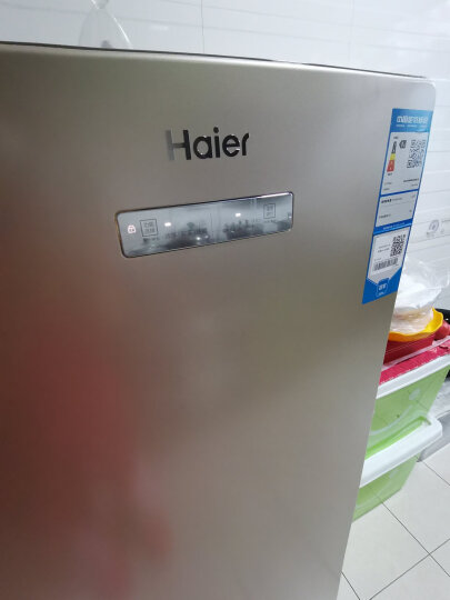 海尔（Haier）151升风冷家用立式冰柜 母乳冷藏冷冻柜抽屉式冷柜囤货小冰柜家用小型冰箱BD-151WL 以旧换新 晒单图